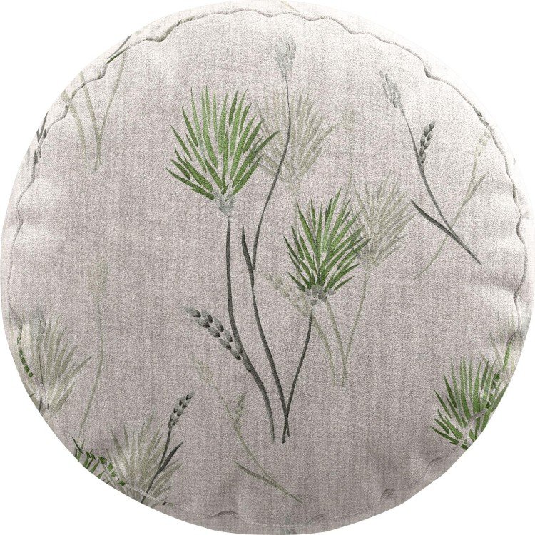 Подушка круглая Cortin «Полевые травы бежевый»