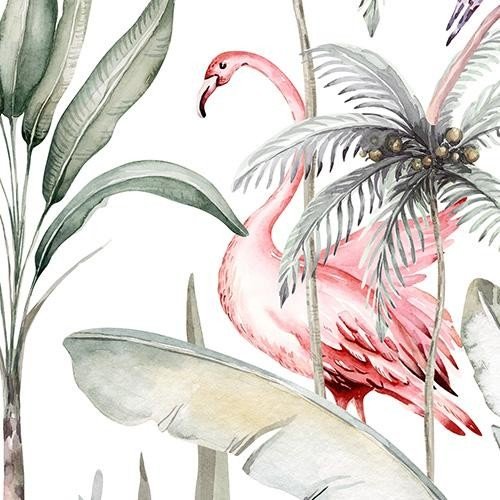 Блэкаут с принтом «Изящные фламинго»