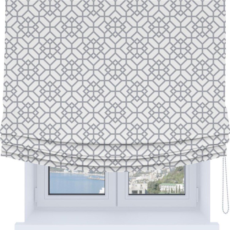 Римская штора Soft с мягкими складками, «Архитектурный орнамент»